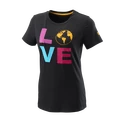 Koszulka damska Wilson  Love Earth Tech Tee W Black