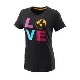 Koszulka damska Wilson Love Earth Tech Tee W Black