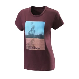 Koszulka damska Wilson Scenic Tech Tee Fig