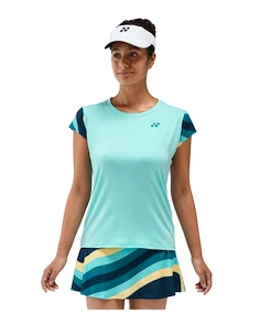 Koszulka damska Yonex  Women's Crew Neck Shirt 20754 Cyan XS