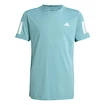 Koszulka dziecięca adidas  Club Tennis 3-Stripes T-Shirt Kids Powder Teal
