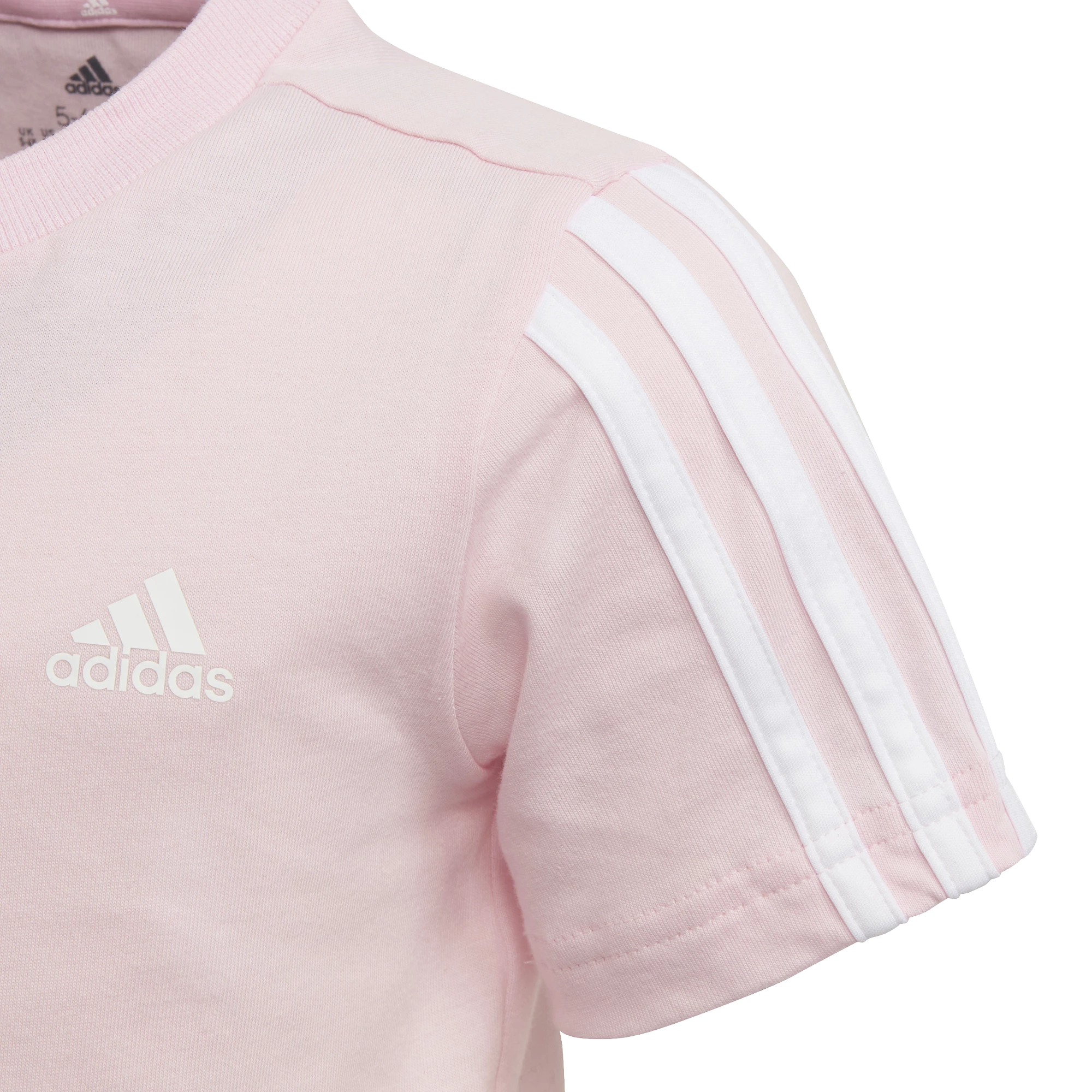 Koszulka dziecięca adidas  Essentials 3-Stripes Clear Pink