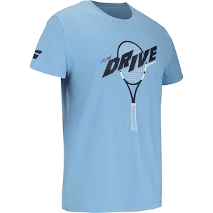 Koszulka dziecięca Babolat  Drive Cotton Tee Jr Drive Heritage Blue 6 - 8 lat