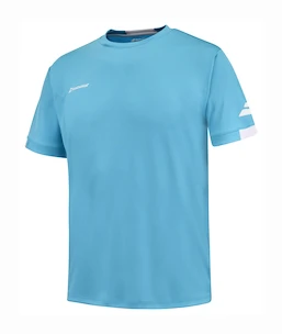 Koszulka dziecięca Babolat  Play Crew Neck Tee Boy Cyan Blue 10 - 12 lat