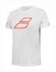 Koszulka dziecięca Babolat  Strike Cotton Tee Jr White/Strike Red