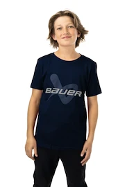 Koszulka dziecięca Bauer Core SS Lockup Tee Navy