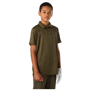 Koszulka dziecięca CCM  Polo Print Khaki Green