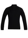 Koszulka dziecięca Icebreaker  K 260 Tech LS Half Zip BLACK