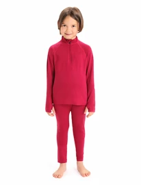 Koszulka dziecięca Icebreaker K 260 Tech LS Half Zip Cherry