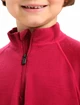 Koszulka dziecięca Icebreaker  K 260 Tech LS Half Zip Cherry