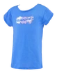 Koszulka dziewczęca Babolat  Exercise Cotton Tee Girl French Blue