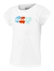 Koszulka dziewczęca Babolat  Exercise Cotton Tee Girl White