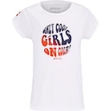 Koszulka dziewczęca Babolat  Exercise Cotton Tee Girl White 8 - 10 lat