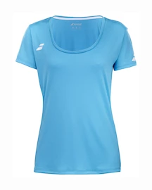 Koszulka dziewczęca Babolat Play Cap Sleeve Top Girl Cyan Blue