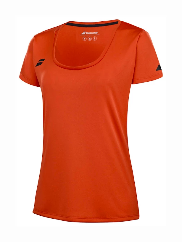Koszulka dziewczęca Babolat  Play Cap Sleeve Top Girl Fiesta Red 10 - 12 lat