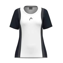 Koszulka dziewczęca Head CLUB 25 Tech T-Shirt Girls Navy/White