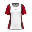 Koszulka dziewczęca Head  CLUB 25 Tech T-Shirt Girls Red/White 128 cm