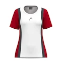 Koszulka dziewczęca Head  CLUB 25 Tech T-Shirt Girls Red/White 128 cm