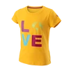 Koszulka dziewczęca Wilson  Love Earth Tech Tee G Saffron