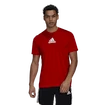 Koszulka męska adidas Aeroready 3-Stripes Back Tee Scarlet