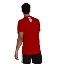 Koszulka męska adidas Aeroready 3-Stripes Back Tee Scarlet