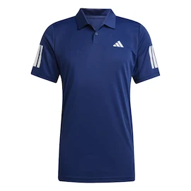 Koszulka męska adidas Club 3 Stripes Polo Dark Blue