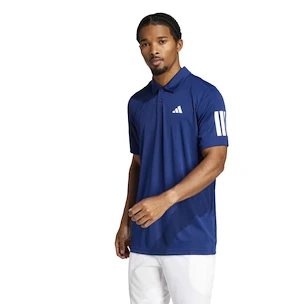 Koszulka męska adidas  Club 3 Stripes Polo Dark Blue