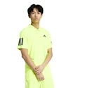 Koszulka męska adidas  Club 3 Stripes Polo Lucid Lemon