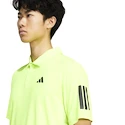 Koszulka męska adidas  Club 3 Stripes Polo Lucid Lemon