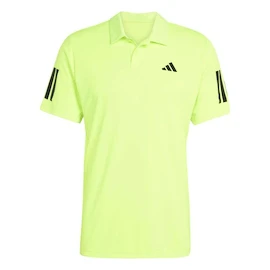 Koszulka męska adidas Club 3 Stripes Polo Lucid Lemon