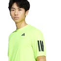 Koszulka męska adidas  Club 3 Stripes Tee Lucid Lemon