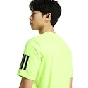 Koszulka męska adidas  Club 3 Stripes Tee Lucid Lemon