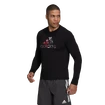 Koszulka męska adidas  Fast Graphic LS Tee Black