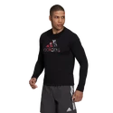 Koszulka męska adidas  Fast Graphic LS Tee Black
