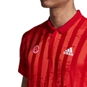 Koszulka męska adidas  Freelift Polo E Scarlet/White