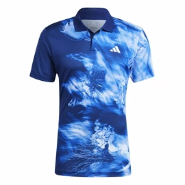 Koszulka męska adidas Melbourne Tennis HEAT.RDY FreeLift Polo Shirt Blue