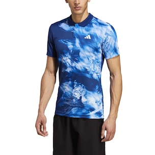 Koszulka męska adidas  Melbourne Tennis HEAT.RDY FreeLift Polo Shirt Blue