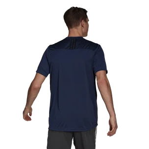 Koszulka męska adidas  Primeblue Designed 2 Move Sport 3-Stripes Tee Crew Navy