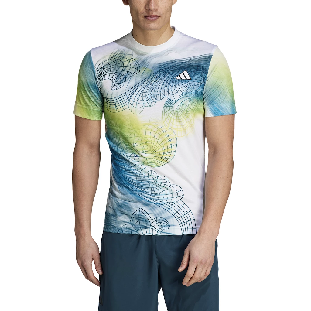 Koszulka męska adidas  Printed Tee Pro White