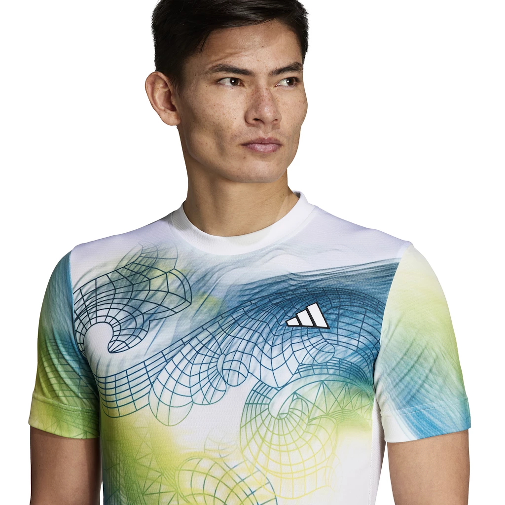 Koszulka męska adidas  Printed Tee Pro White