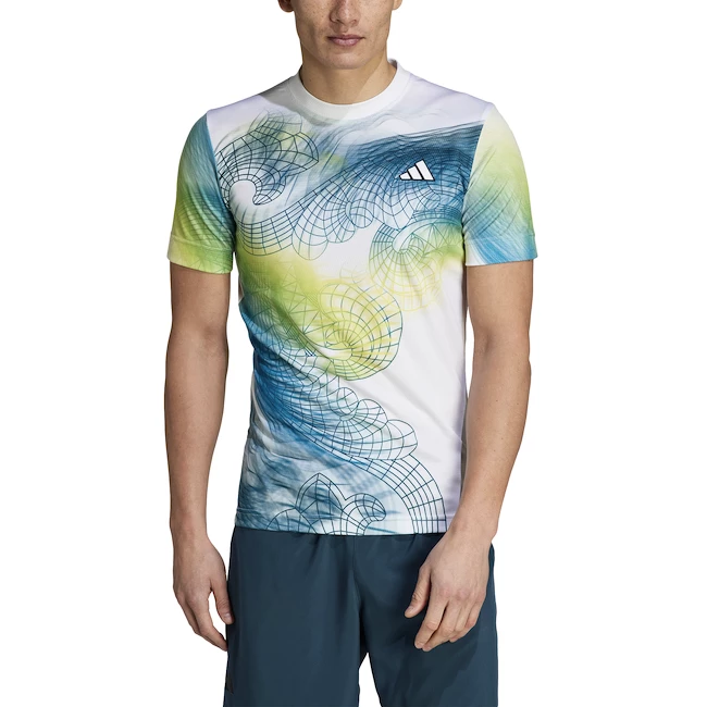 Koszulka męska adidas  Printed Tee Pro White
