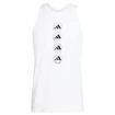 Koszulka męska adidas  Run Logo Tank White