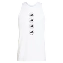 Koszulka męska adidas  Run Logo Tank White