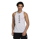 Koszulka męska adidas  Run Logo Tank White