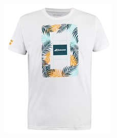 Koszulka męska Babolat Exercise Message Tee Men White/White