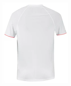 Koszulka męska Babolat  Strike Crew Neck Tee Men White/Strike Red M
