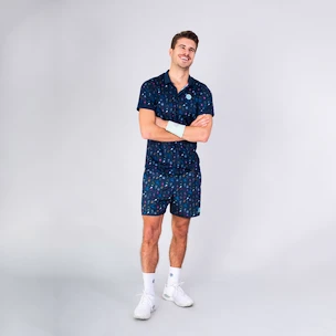 Koszulka męska BIDI BADU  Idir Tech Polo Dark Blue