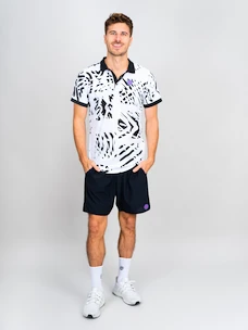 Koszulka męska BIDI BADU  Melbourne Polo White/Black