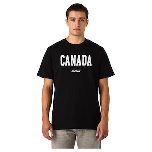 Koszulka męska CCM  Flag Tee Team CAN Black
