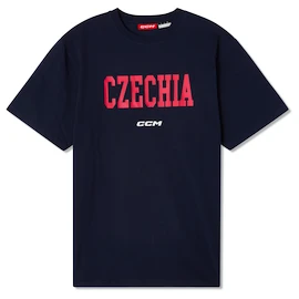 Koszulka męska CCM Flag Tee Team CZE Navy